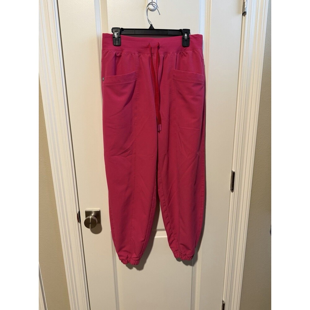 FIGS Technical Collection Balloon Leg Scrub Pants Large Shocking Pink 1001064
